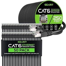 GearIT 50Pack 1.5ft Cat6 Ethernet Cable &amp; 250ft Cat6 Cable - £215.38 GBP