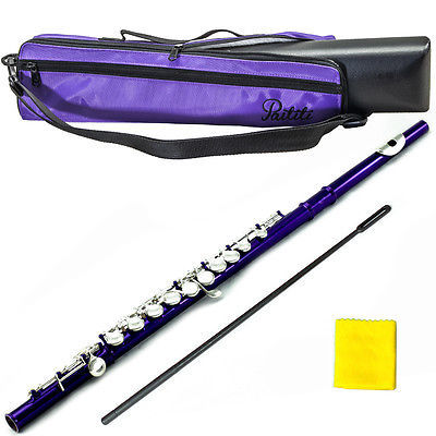 Metallic Purple Flute w Silver Keys 2020 New Model Case Bag Accessories - $149.99