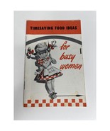 vintage timesaving food ideas for busy women recipes MCM Advertisement 1... - $15.00