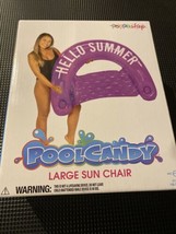Large Sun Chair Pool Float PoolCandy Sweet Shop  Hello Summer Purple - $12.64