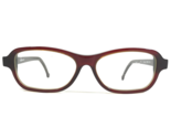Vintage La Eyeworks Brille Rahmen GEMCO 204 Brown Rot Rechteckig 51-15-140 - $65.08