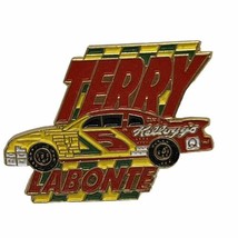 Terry Labonte Kellogg’s Corn Flakes NASCAR Race Car Enamel Lapel Hat Pin - £11.69 GBP