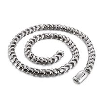 9mm Small Polished Unique Cuban Chain Necklace Men Women Stainless Steel 316L Sh - £57.11 GBP