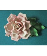 CAPODIMONTE ITALY ROSES PORCELAIN SCULPTURE ORANGE, PINK, BOUQUET, PICK 1 - $2,301.77 MXN