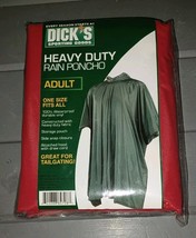 Dicks Sporting Goods Deluxe Rain Poncho Adult One Size Fits Most New Rai... - €7,77 EUR