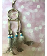 Native American Dream Catcher, Navajo, Hand made, Feathers, Leather, Beads - £10.21 GBP