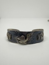 Vintage Sterling Silver 925 Bird Cuff Bracelet 6.5&quot; - $44.99