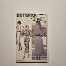 Butterick  4811 Misses Size 8-12 Dress Sewing Pattern Vintage 80s Uncut - $5.93