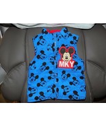 Disney Mickey Mouse Face Puffer Vest Jacket Size 24 Months EUC - $468.95 MXN