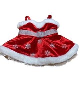 Build A Bear BAB Toy Mrs Claus Red Velvet Christmas Holiday Dress Santa Costume - £11.82 GBP