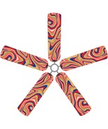 Swirling Rainbow Ceiling Fan Blade Covers - £36.81 GBP