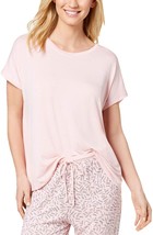 DKNY Womens Sleepwear Cross Back Short Sleeve Top,Blush,Small - £33.85 GBP