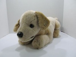 Tiger Tale Toys Labrador Retriever Yellow Lab Realistic Plush Dog Figure 14&quot;long - £16.22 GBP