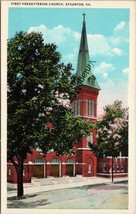 First Presbyterian Church Staunton VA Postcard PC304 - £3.98 GBP