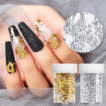 3D Nail Design Mesh Sticker Gold Silver Net Line Tape Metallic Foils dec... - £12.58 GBP