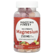 Doctor&#39;s Finest Magnesium, Raspberry &amp; Peach, 250 mg, 90 Gummies (83 mg ... - $18.22