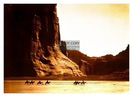 Seven Navajo Riders On Horseback &quot;Canon De Chelly&quot; Native American 5X7 Photo - £6.76 GBP