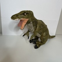 20&quot; FAO Schwarz Green Dinosaur T-Rex Plush Stuffed Toy-Realistic Looking - £14.39 GBP