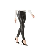 INC Womens 12 Deep Black Faux Leather Pull On Legging Pants NWT CB53 - $545.60 MXN