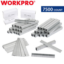 WORKPRO 7500 Counts Heavy Duty T50 Staples Brad Nails Combo Kit 1/2&quot; 3/8... - $38.99