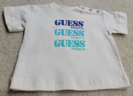 Vintage Baby Guess Logo Toddler Baby Size 3 Months T-Shirt - £11.01 GBP