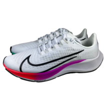 Nike Air Zoom Pegasus 37 Running Shoes White Black Multicolor BQ9646-103... - £79.93 GBP