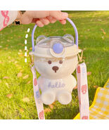 Cute Bear Portable Large Capacity Straw Cup - $30.00