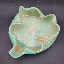 Vintage MCM Artistic Potteries California #206 Free Form Folded Green Gr... - $218.11 MXN