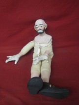 Antique Vintage Porcelain Head Arms Clown Doll - £22.34 GBP