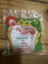 Hot Wheels Ronald Nascar Diecast Toy Car 1998 McDonalds Happy Meal Sealed - $3.96