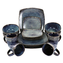Meritage 16 pc Stoneware Dinnerware Set in Blue (service for 4) - $83.30