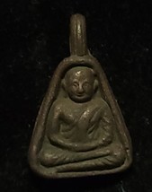 Thai Buddha Amulet Phra L.P. Ngern  Job lek  Wat Bang Khlan Talisman,Old... - $734.22 MXN