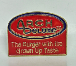 Mcdonalds Arch Deluxe The Burger with the Grown Up Taste Lapel Pin Colle... - $7.02 CAD