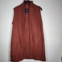 Cynthia Rowley Women&#39;s Size Large Red Eyelet Sleeveless Top  vest gently used - £15.32 GBP