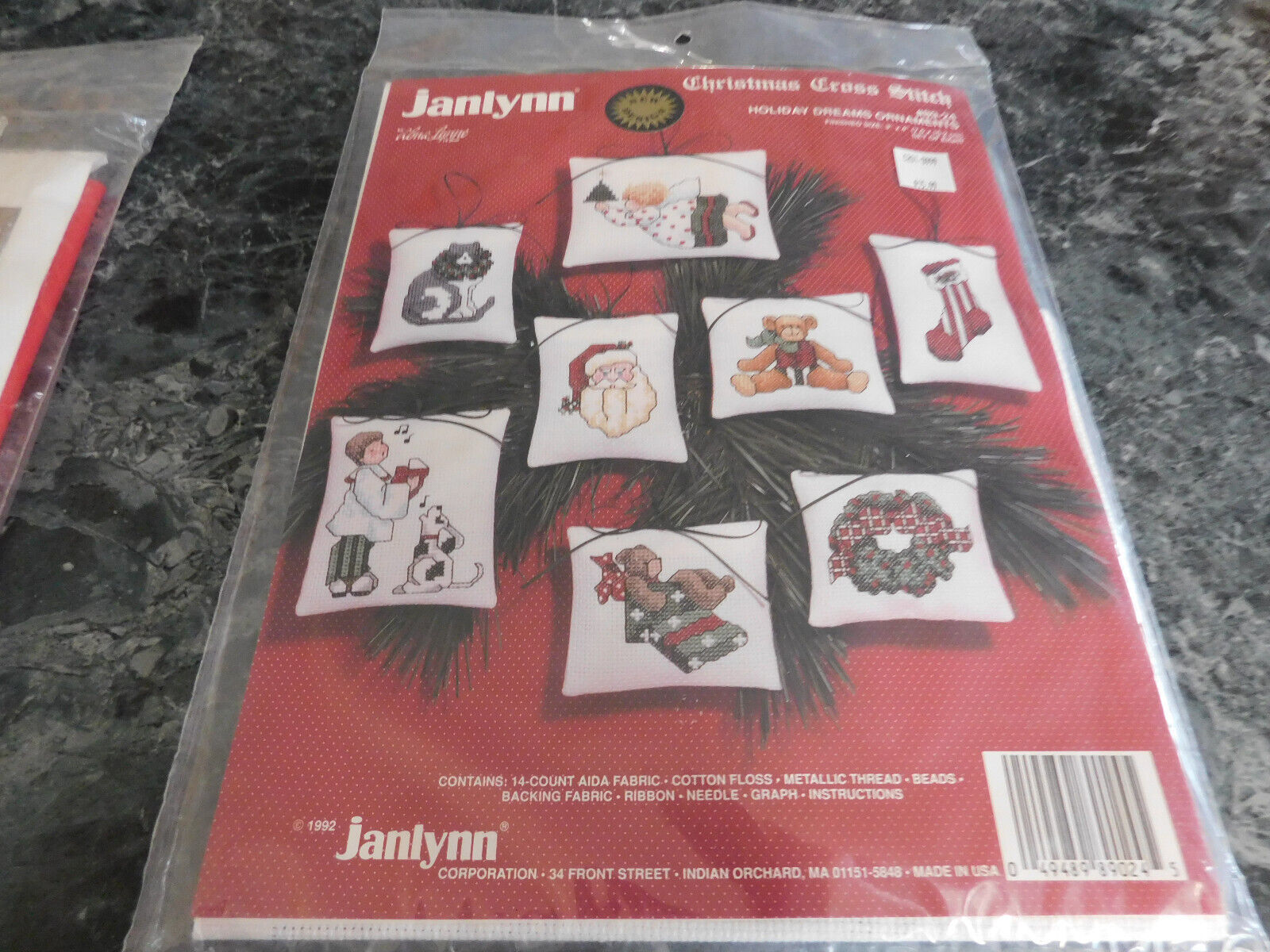JanLynn Christmas Cross Stitch Holiday Dreams Ornaments #8924 - $5.99