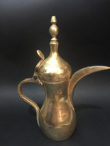 Antique Handmade Islamic middle east Izzat Salhanie Dallah Brass Coffee Pot - £367.95 GBP