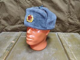USSR Soviet Russian Red Army Ushanka Hat Winter Sheepskin Fur Ear Flaps,... - $28.48