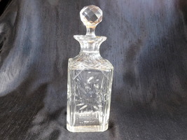 Older Cut Crytal Decanter with Sun Design # 22192 - £35.80 GBP
