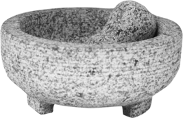 Vasconia 4-Cup Granite Molcajete Mortar and Pestle, Gray - £39.01 GBP