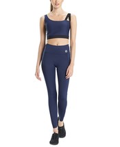 Josie Natori Womens Active Solstice Asymmetrical Cropped Cami Top,Navy,Large - £51.37 GBP