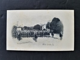 1901 antique RPPC west grove pa ROOSEVELT TROOP ROUGH RIDERS real photo ... - £71.01 GBP