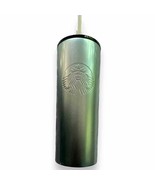 2022 Starbucks Green Ombre Stainless Steel Tumbler 16 oz Cold Cup NEW - £25.63 GBP