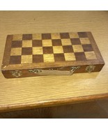 Checkerboard, Vintage Folding Wooden - £67.56 GBP