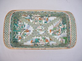 C1820 Chinese Export Famille Verde Rectangular Tray 13 3/4 X 7 1/4 inches - $1,999.99