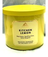 KITCHEN LEMON Bath &amp; Body Works 3 Wick Candle   14.5OZ    BRAND NEW - $455.88 MXN