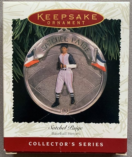 1996 Hallmark Keepsake Ornament Satchel Paige #3 Baseball Heroes - $3.96