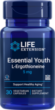 MAKE OFFER! 2 Pack Life Extension Essential Youth L-Ergothioneine 30 veg... - £31.17 GBP