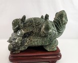 Serpentine Hand Carved Turtle Sculpture LARGE 14.4 Kilograms Stone Green... - £1,155.78 GBP