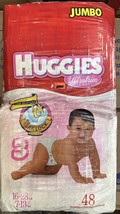Vintage 2000 Huggies Ultrarim Diapers 16-28 Lbs Size 3 - 48 Ct - $99.99