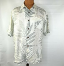 Tommy Bahama Size Large Button Up Shirt 100% Linen Aloha Hawaiian - £22.56 GBP